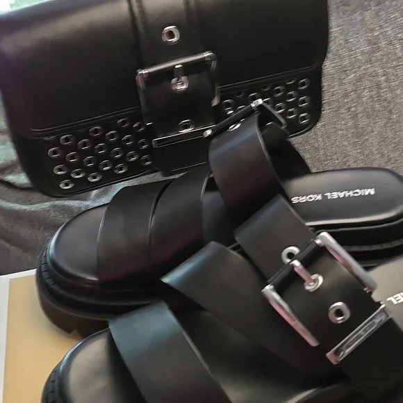 Michael Kors Black Strappy Sandals - Picture 5 of 5